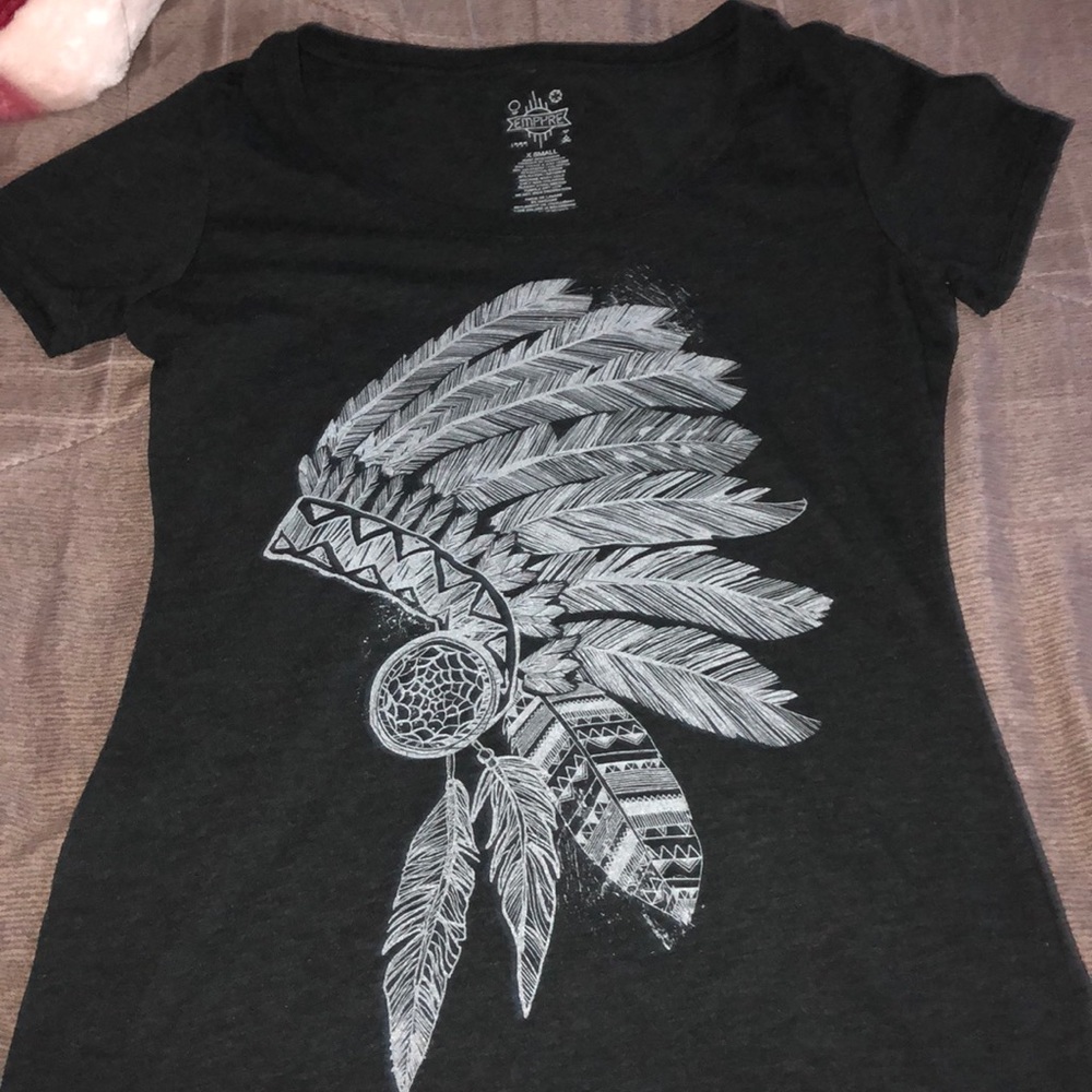 Dark Gray Native Logo Tee Shirt
